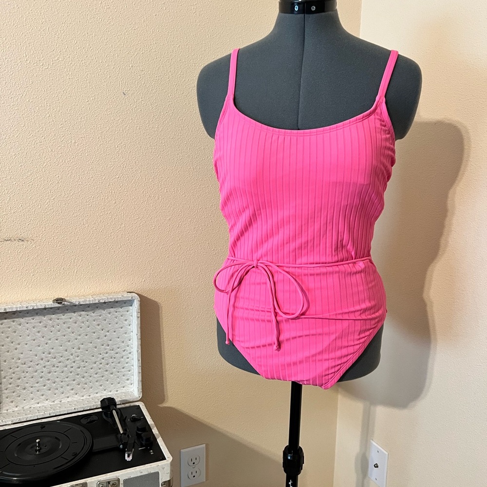 Stylish Pink One-Piece Swimsuit